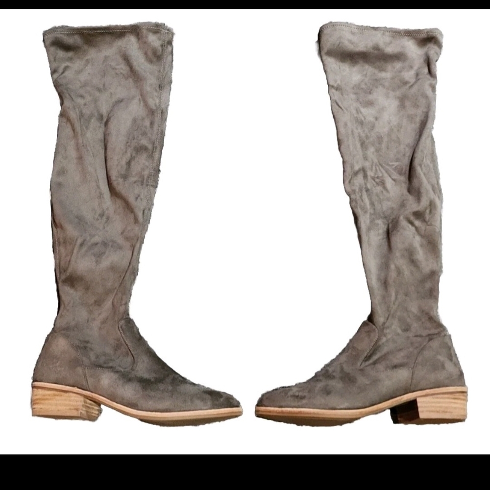 Gianni Bini Gray Over the Knee Boots